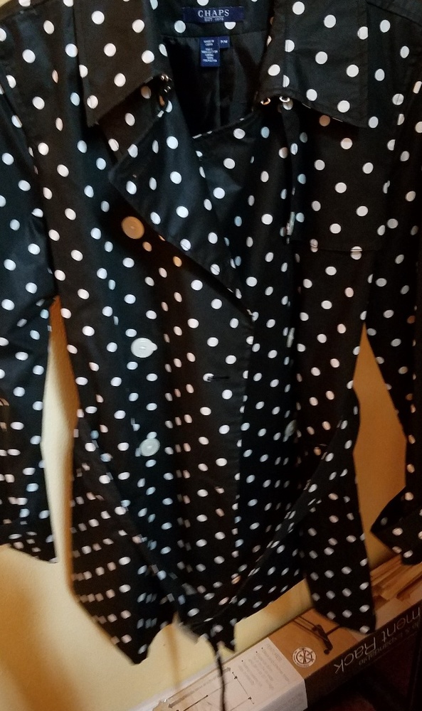 Polka Dot Trench Coat